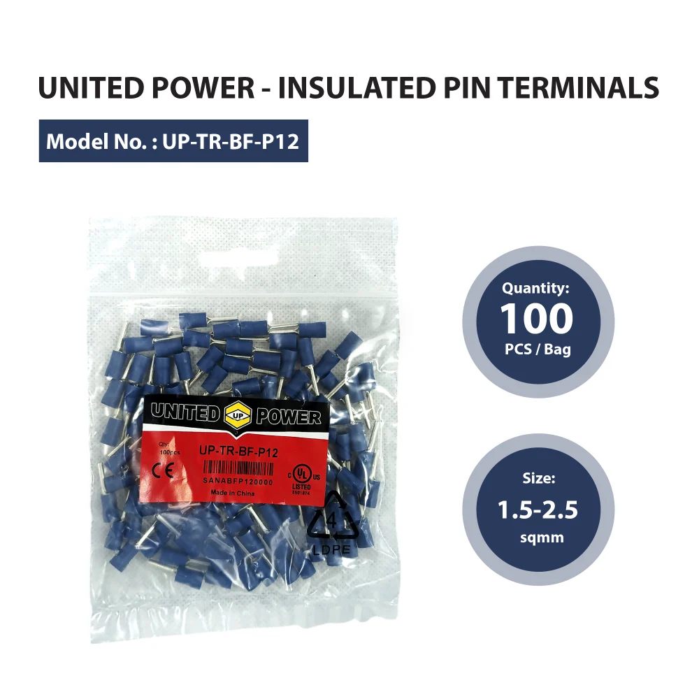 UP TR BF P12 Ins.Pin Type Terminal 1.5 2.5mm (HT TR PTV2 12).05 01