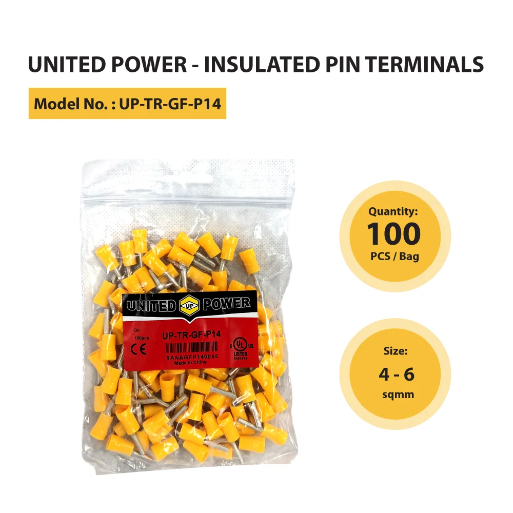 UP TR GF P14 Ins.Pin Type Terminal 4 6mm (HT TR PTV5 13).01 01