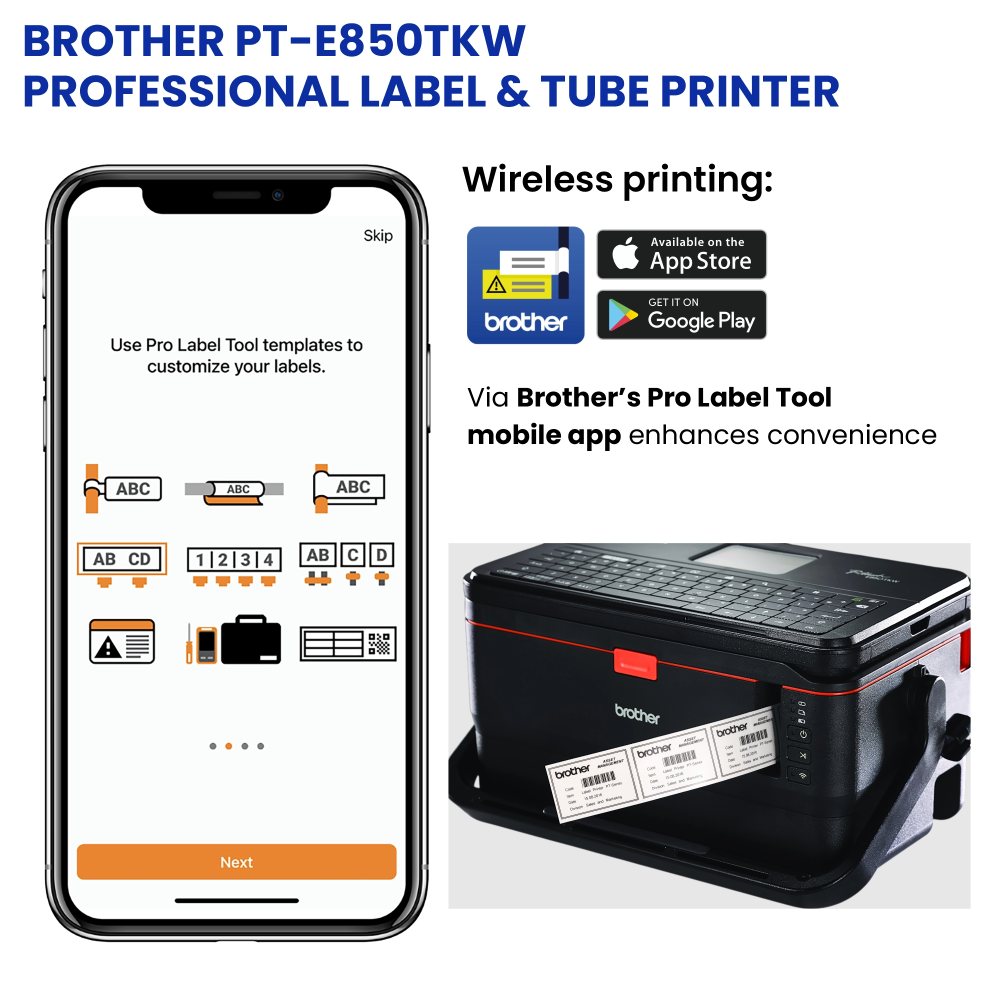 WEB Info BRO PT E850TKW INDUSTRIAL FERRULE TUBE PRINTER 5