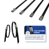 WEB KSS BSTC Stainless Steel Cable Tie Ball Lock Type with Epoxy Coating Series SS316 06