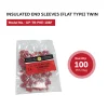 INSULATED END SLEEVES (FLAT TYPE) TWIN UP TR PKE 108F.02 01