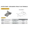 OPEN BARREL FEMALE FLAG TERMINALS.06 01