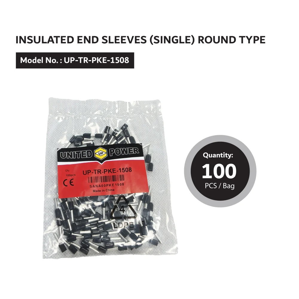 UP TR PKE 1508 INSULATED END SLEEVES (SINGLE) ROUND TYPE.02. 01