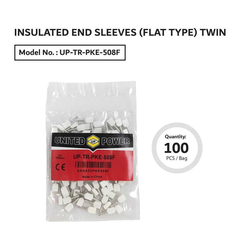 UP TR PKE 508F INSULATED END SLEEVES (FLAT TYPE) TWIN.02 01