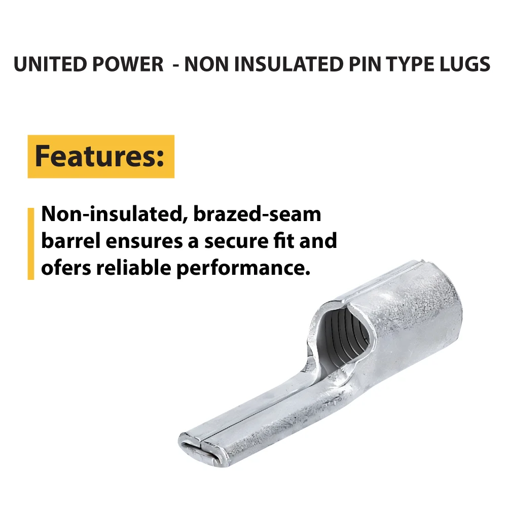 WEB UP NON INSULATED PIN TYPE LUGS 01
