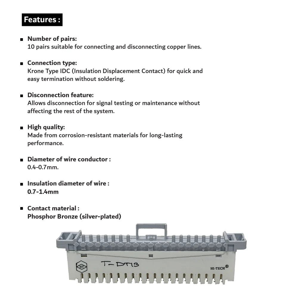DISCONNECTION MODULE Model No T DT13 web 05 01