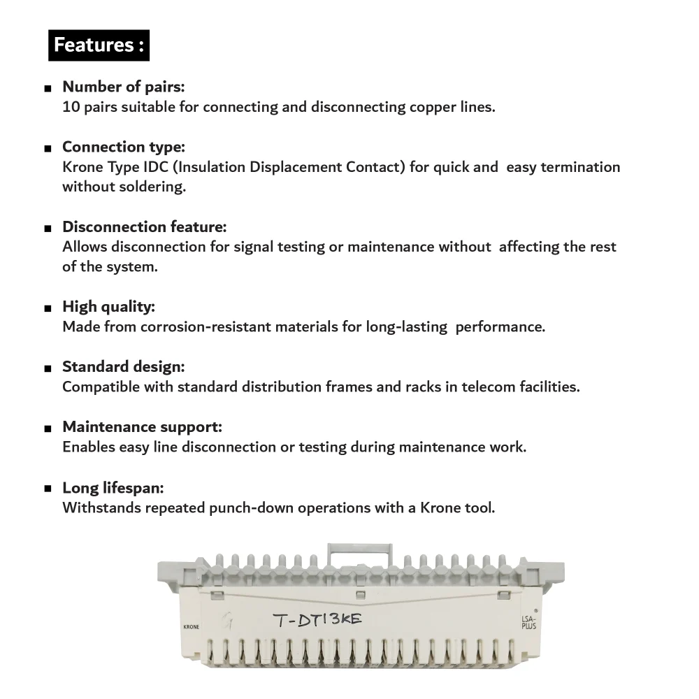Model No . T DT13KE DISCONNECTION MODULE.web.05 01