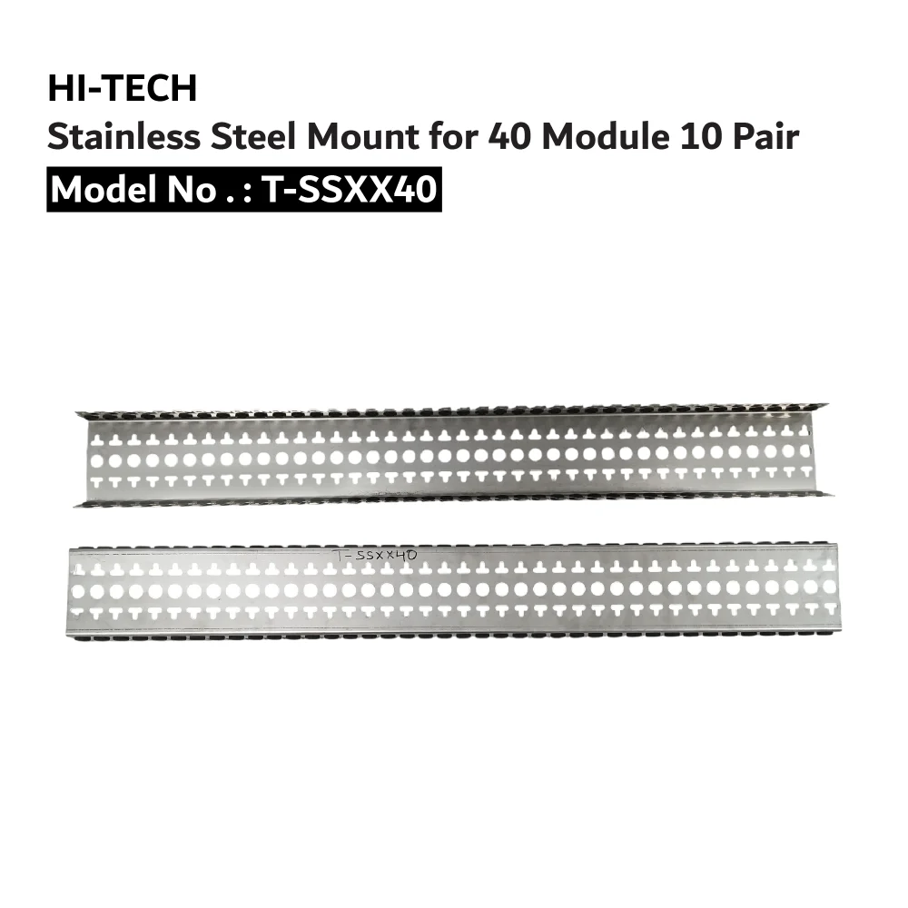 Stainless Steel Mount for 40 Module 10 Pair T SSXX40.web.01 01