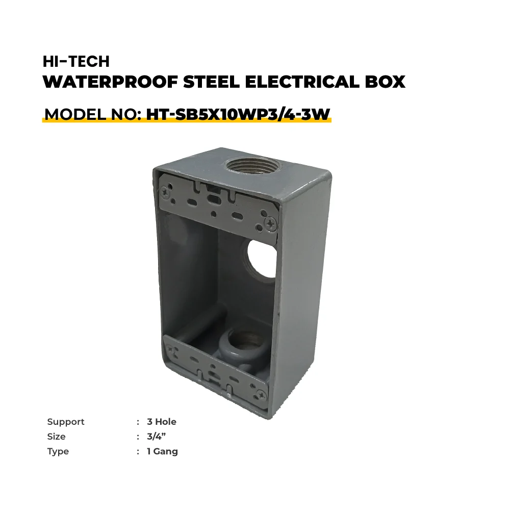 HI TECH Water Proof Steel Boxes HT SB5X10WP34 3W (1)