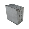 electrical steel box with cover and knockout