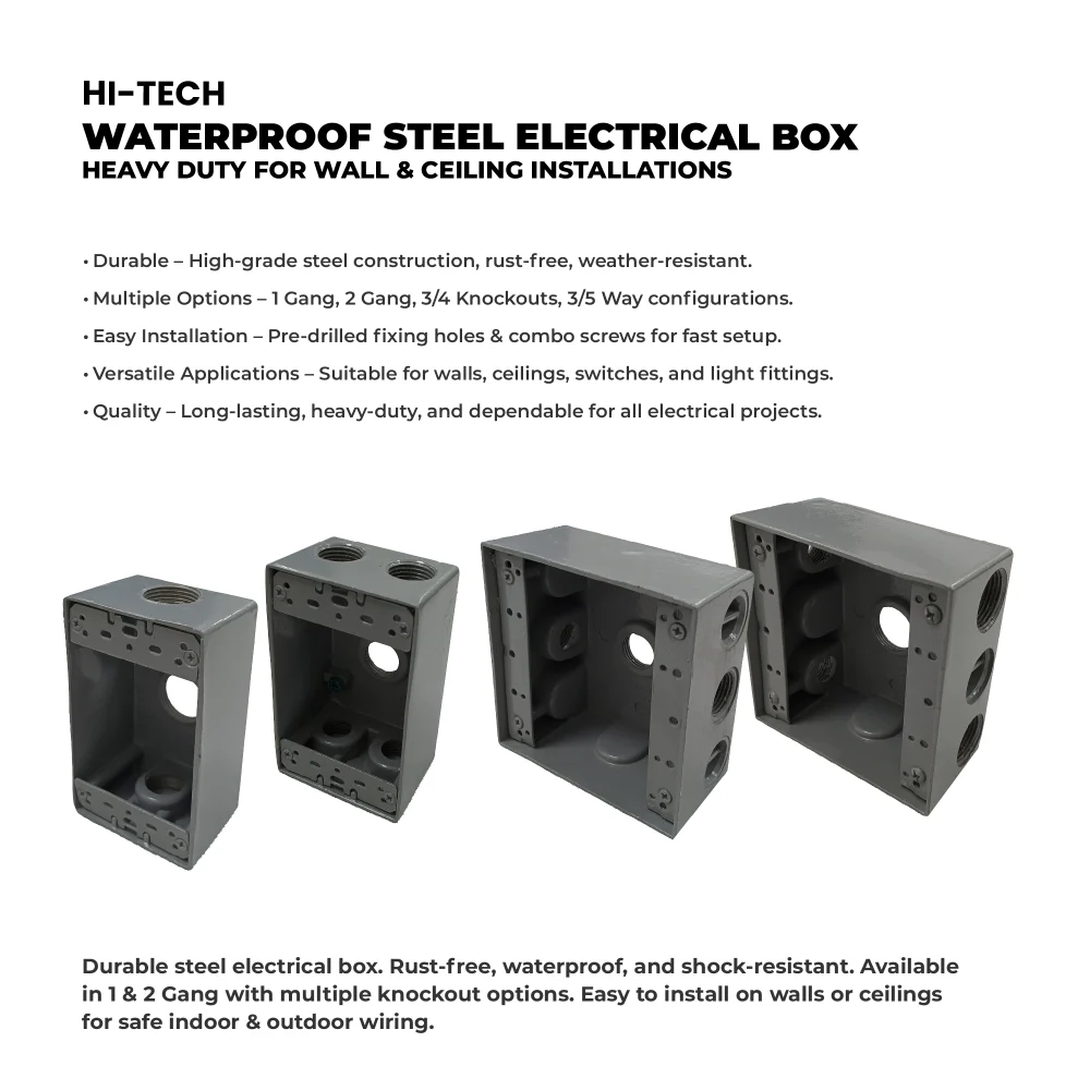 Web HI TECH Water Proof Steel Boxes HT SBWP Series Generic post