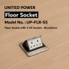 Model No. UP FLR SS Floor Socket wep.07 01