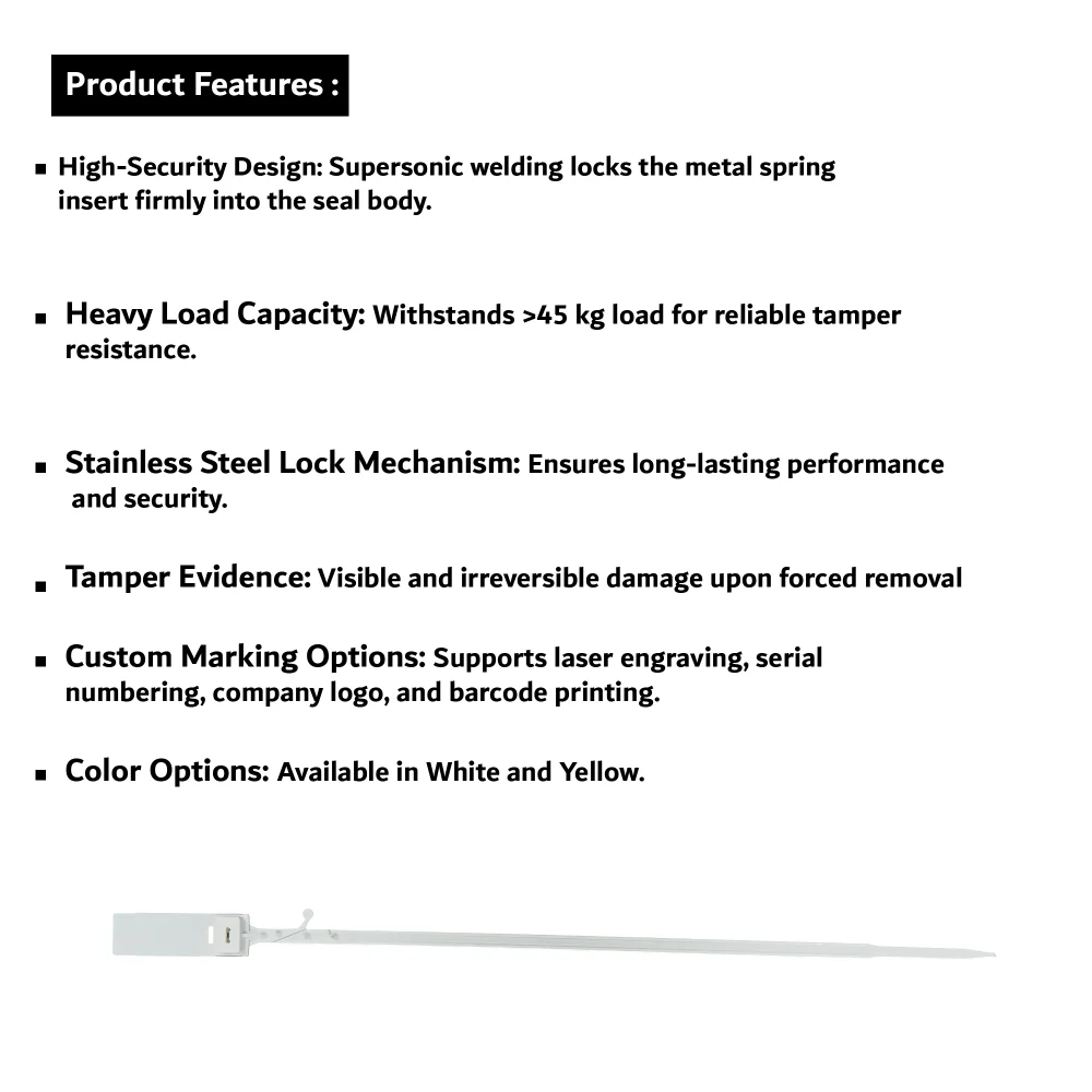 HI TECH Security Seal Supersonic Welded Spring Seal .01 01